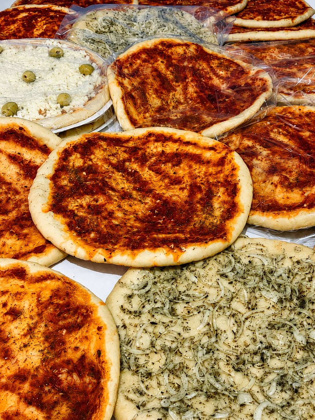 Variedad de prepizzas
